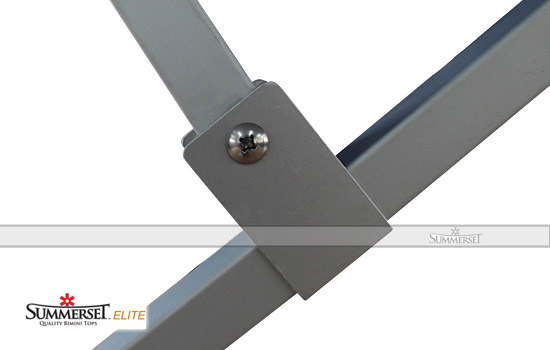 Square tubing and aluminum brackets allow for speeds up to 40 mph